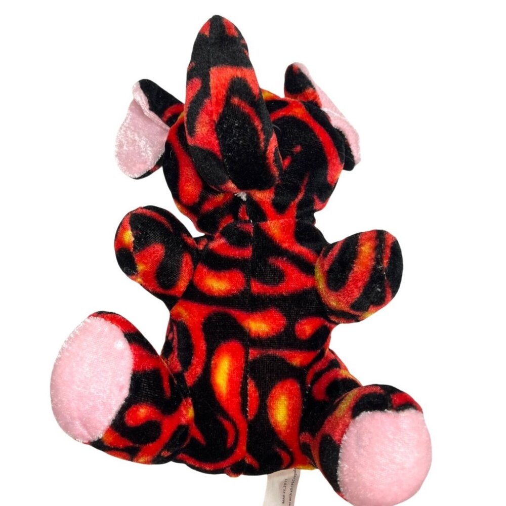 Kellytoy Flame Pattern Plush Elephant 7" Polyester Fiber Stuffed Animal Toy 53h - Picture 3 of 5